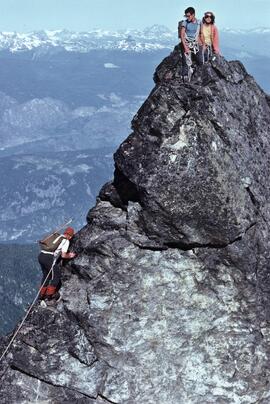 "BCMC party on N ridge of Tantalus, 1974"