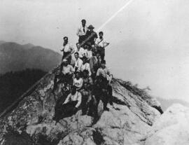 [Group of Mountaineers on Peak]