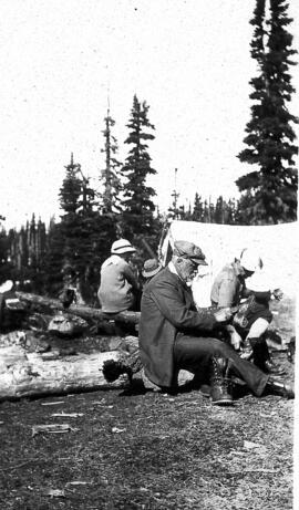 "People at camp during Black Tusk Meadows trip, 1916"